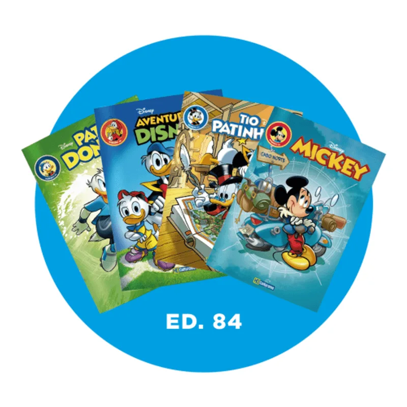 Kit Gibis Disney Edição 84 - Maio/2026 - com 4 Revistas