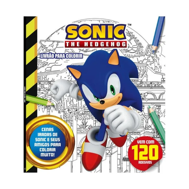 SONIC LIVRÃO PARA COLORIR