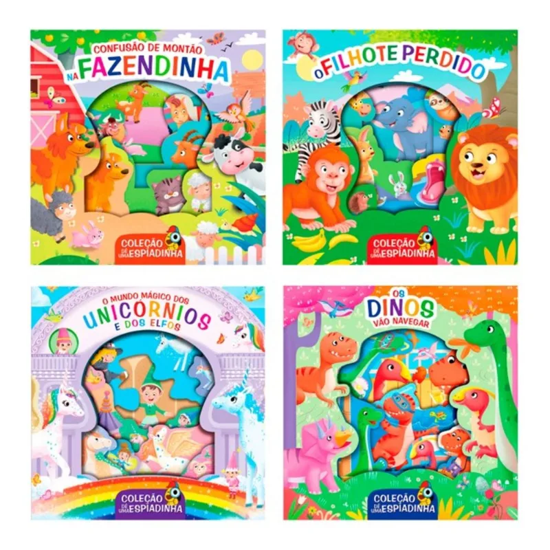 COLEÇÃO DÊ UMA ESPIADINHA - KIT COM 4 LIVRINHOS