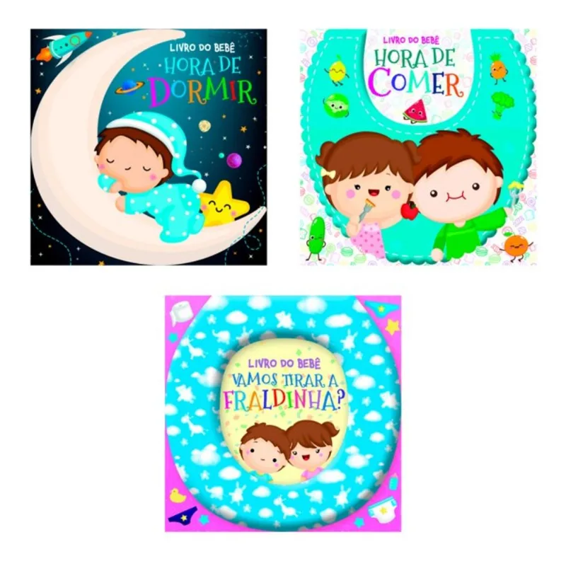 COLEÇÃO LIVRO DO BEBÊ - KIT COM 3 LIVROS