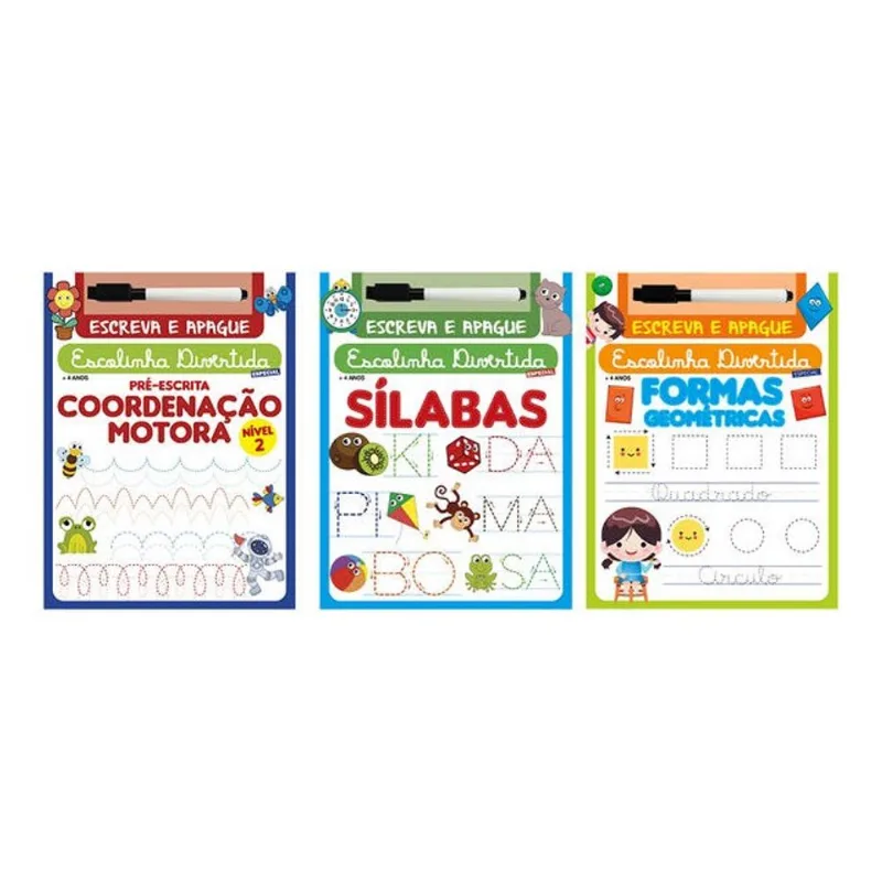 COLEÇÃO ESCOLINHA DIVERTIDA ESPECIAL - KIT COM 3 LIVROS