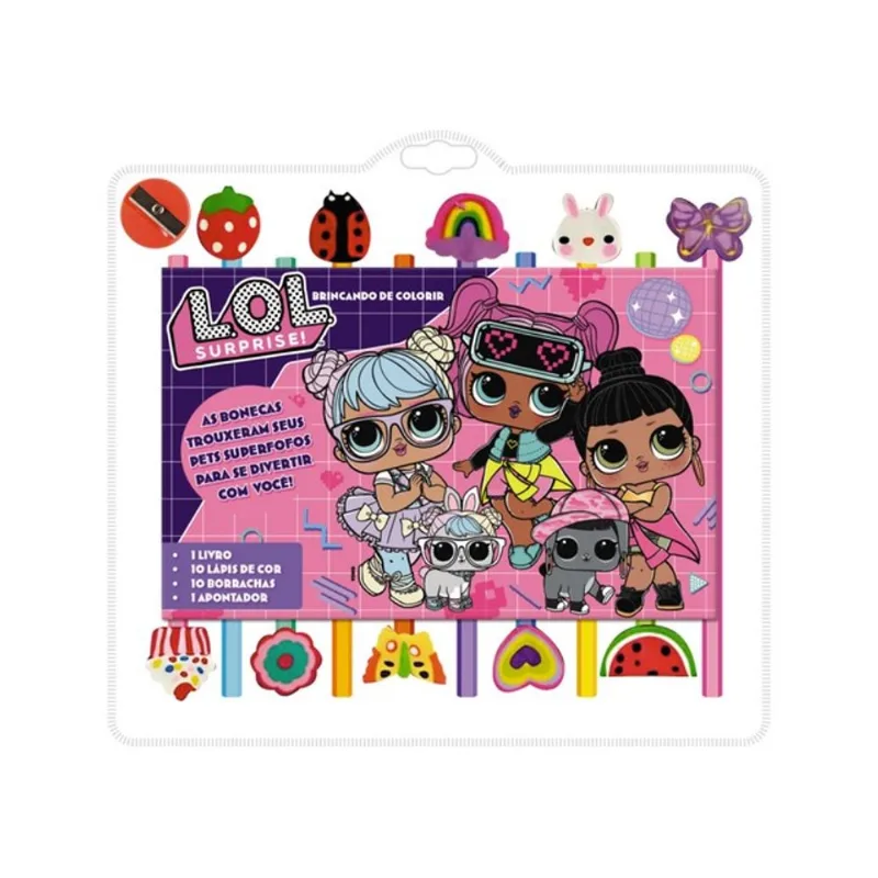 LOL SURPRISE BRINCANDO DE COLORIR