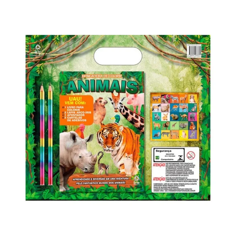 ANIMAIS BRINCADEIRA DE COLORIR