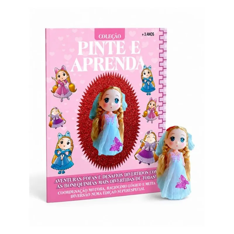 COLEÇÃO PINTE E APRENDA BONEQUINHAS - FOFUCHAS ENCANTADAS