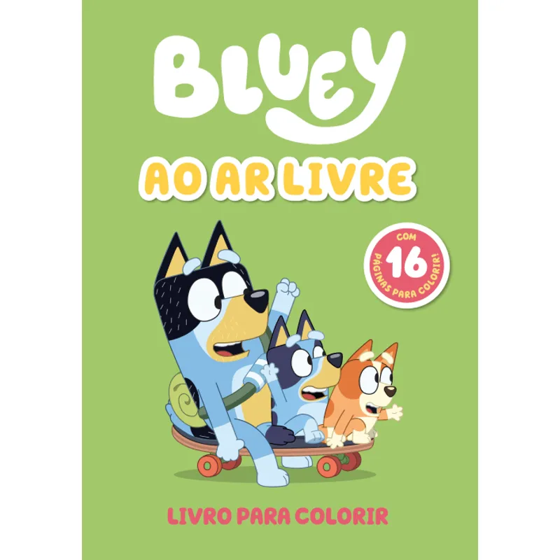 Bluey Ao Ar Livre Livro para Colorir