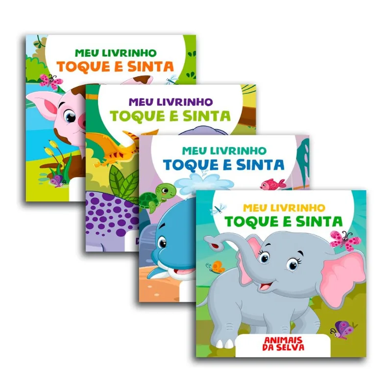 Combo Meu Livrinho Toque E Sinta - Kit Com 4 Livrinhos
