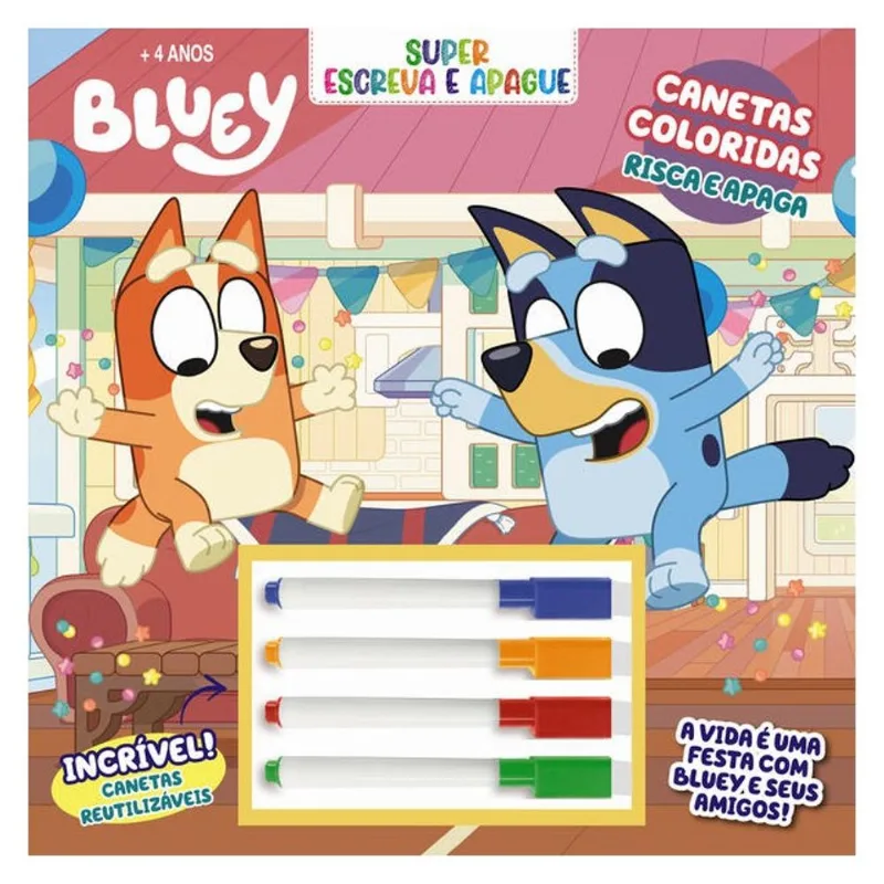 BLUEY SUPER ESCREVA E APAGUE