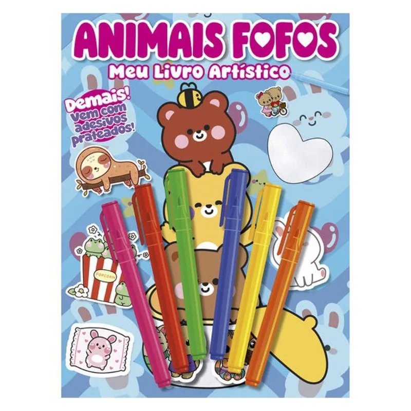 ANIMAIS FOFOS MEU LIVRO ARTÍSTICO