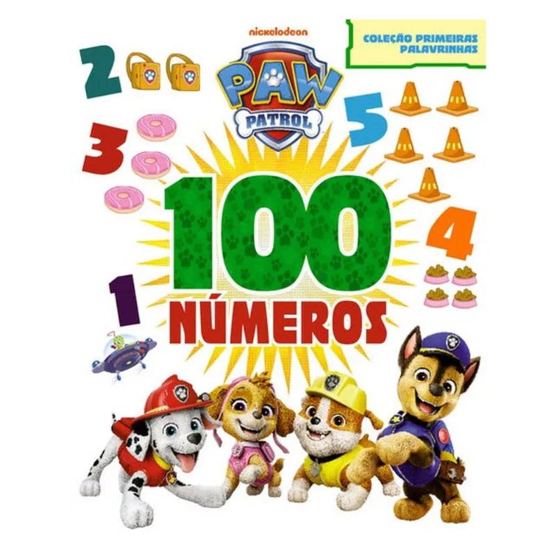 PATRULHA CANINA COLEÇÃO PRIMEIRAS PALAVRINHAS - 100 NÚMEROS