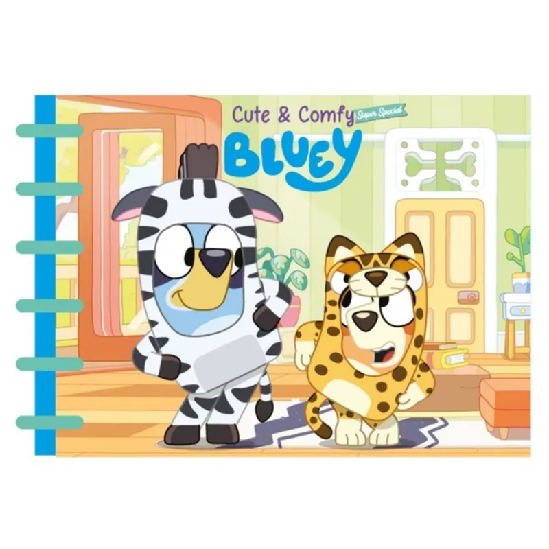 BLUEY CUTE & COMFY SUPER SPECIAL - LIVRO DE COLORIR INFANTIL - ENCADERNAÇÃO EM DISCO