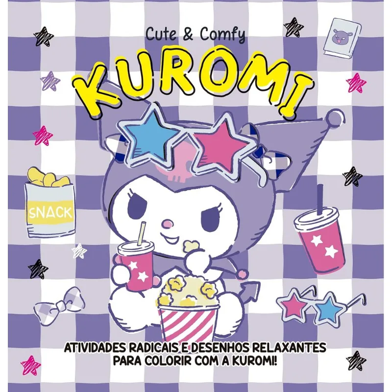 Livro Cute & Comfy - Livro de Colorir - Kuromi