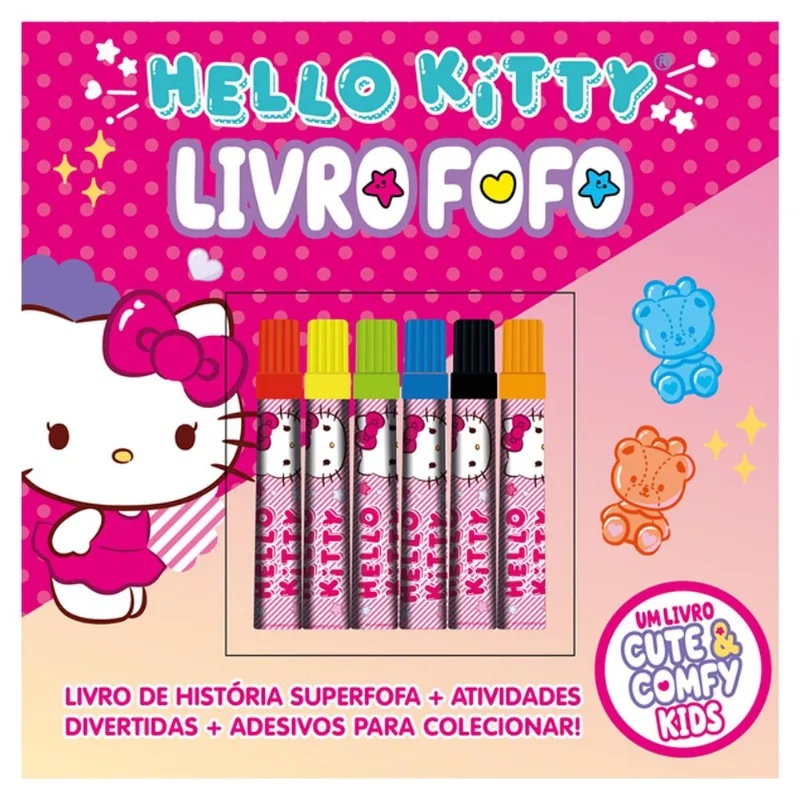 Livro de Colorir Cute & Comfy Hello Kitty 21cm em Papel Editora Online