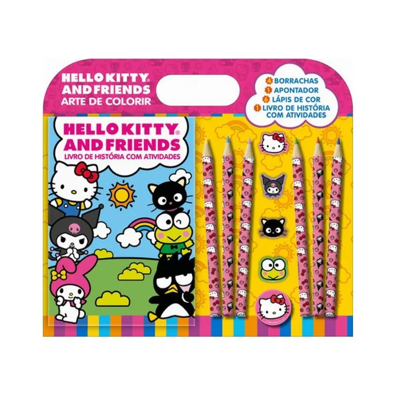 HELLO KITTY AND FRIENDS ARTE DE COLORIR