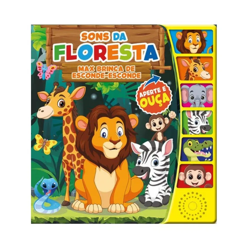 SONS DA FLORESTA - MAX BRINCA DE ESCONDE-ESCONDE - LIVRO SONORO