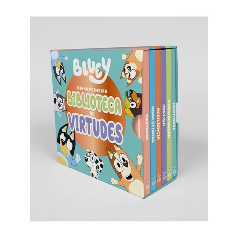 BLUEY MINHA PRIMEIRA BÍBLIOTECA DE VIRTUDES - BOX COM 6 LIVRINHOS