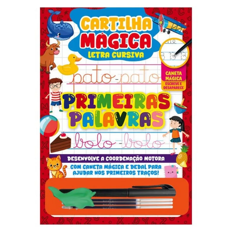 CARTILHA MÁGICA – PRIMEIRAS FORMAS | COM CANETA ESCREVA E APAGUE