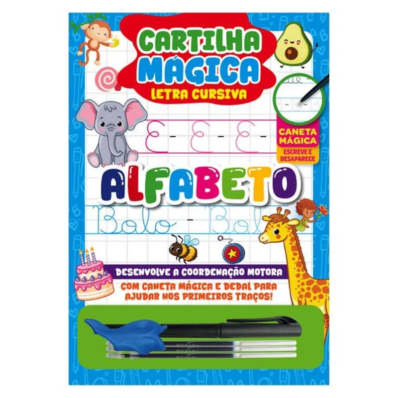 CARTILHA MÁGICA – ALFABETO | COM CANETA ESCREVA E APAGUE
