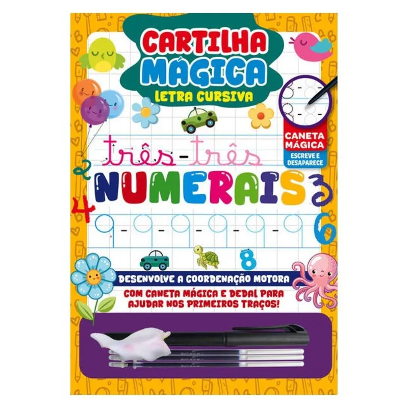 CARTILHA MÁGICA – NÚMEROS | COM CANETA ESCREVA E APAGUE