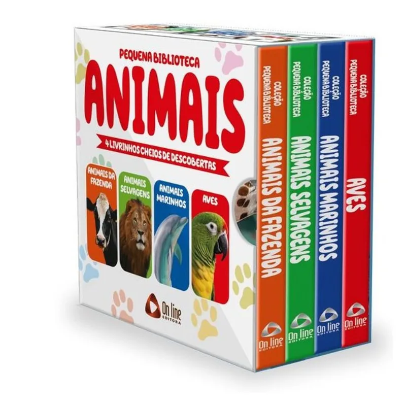 PEQUENA BIBLIOTECA ANIMAIS - BOX COM 4 LIVRINHOS