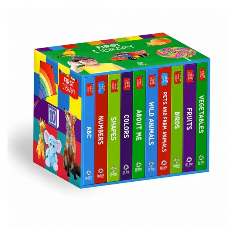 MY FIRST LIBRARY VOL. 1 - 10 LITTLE BOOKS | BOX COM 10 LIVRINHOS EM INGLÊS