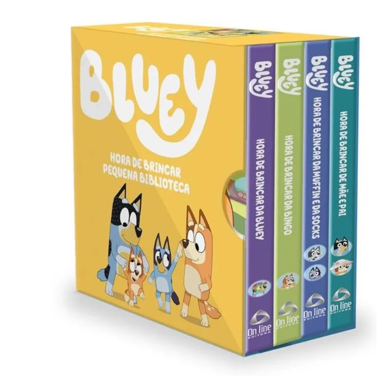 PEQUENA BIBLIOTECA DA BLUEY - HORA DE BRINCAR | BOX COM 4 LIVRINHOS