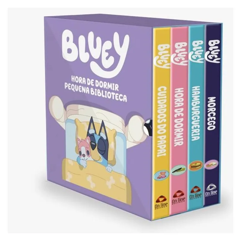 PEQUENA BIBLIOTECA DA BLUEY - HORA DE DORMIR | BOX COM 4 LIVRINHOS