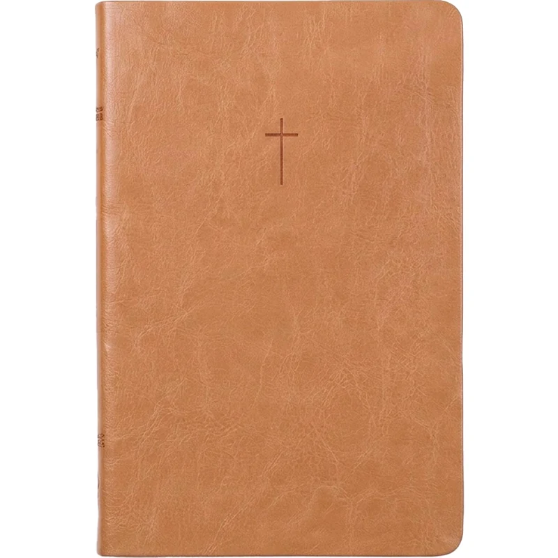 Bíblia Slim NVI | Poder da Cruz | Capa Luxo Caramelo