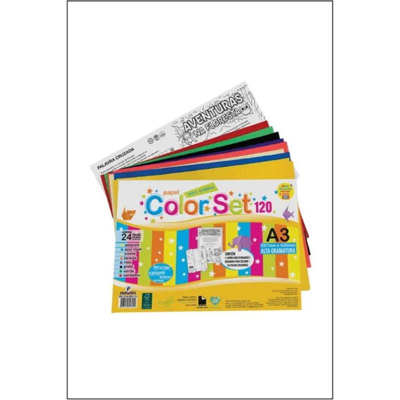 AVENTURAS NA FLORESTA - COLOR SET A3 - LIVRÃO CRIATIVO COLOR SET A3