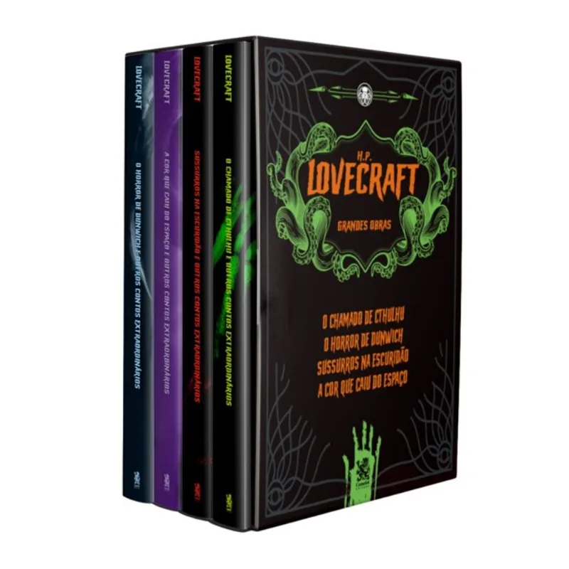 GRANDES OBRAS DE H.P LOVECRAFT | BOX COM 4 LIVROS