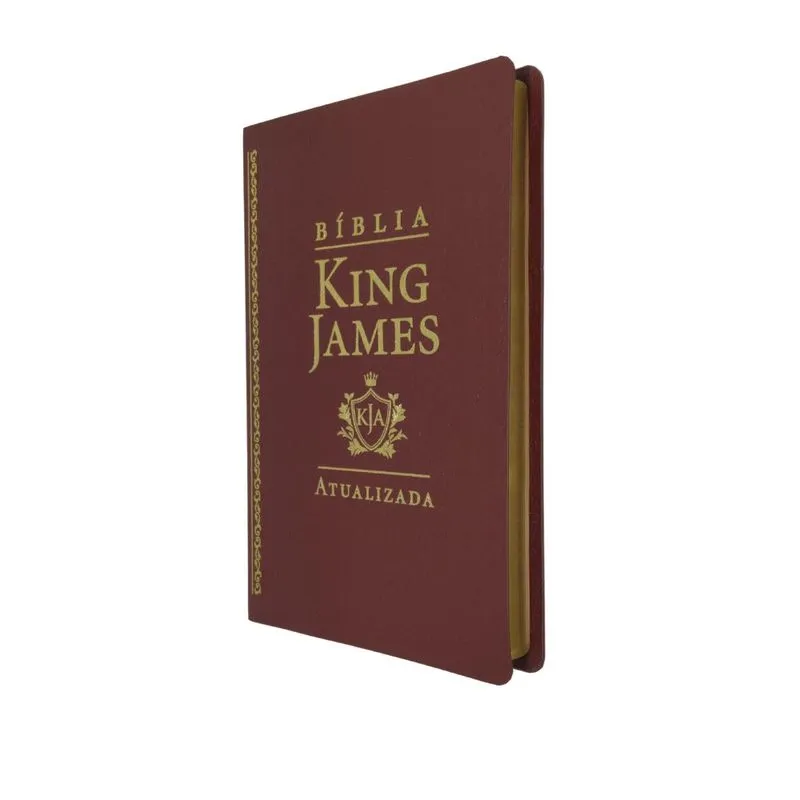Bíblia King James Atualizada Slim Capa Luxo Vinho - Art Gospel