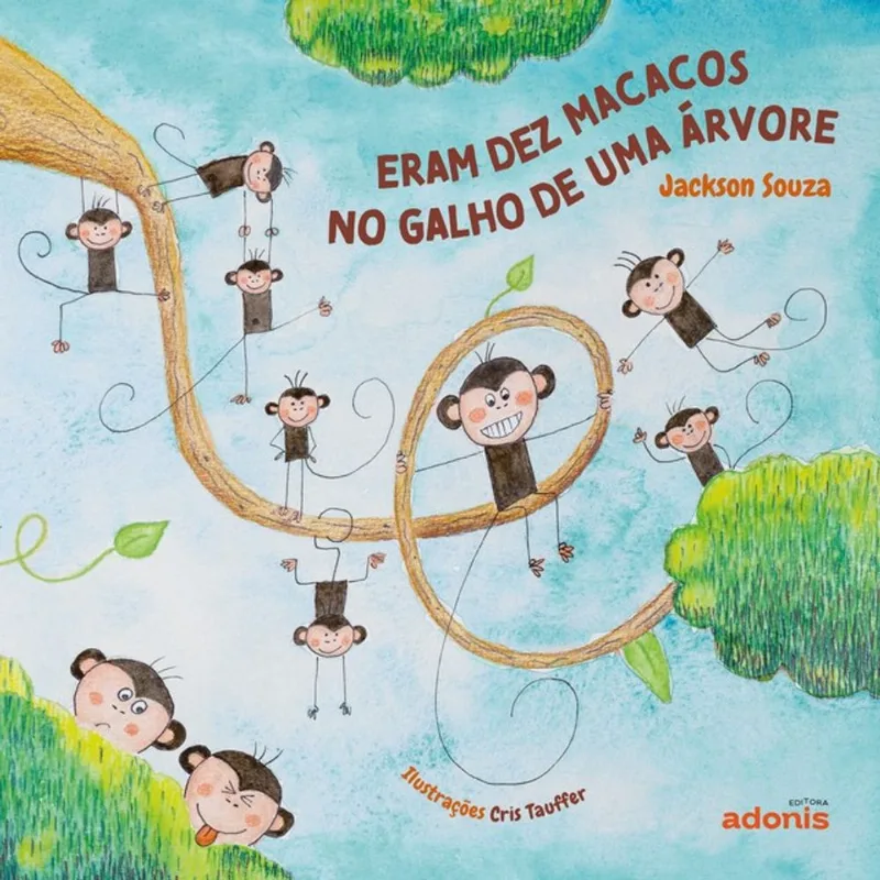 ERAM DEZ MACACOS NO GALHO DE UMA ÁRVORE