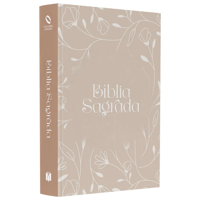 Bíblia Sagrada Arabesco Flores | NAA | Letra Normal | Capa Ilustrada