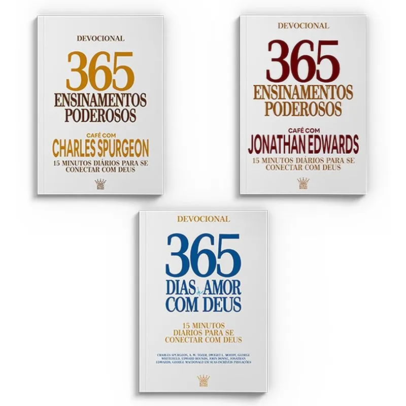 Combo 365 dias de Fé - Kit com 3 Livros