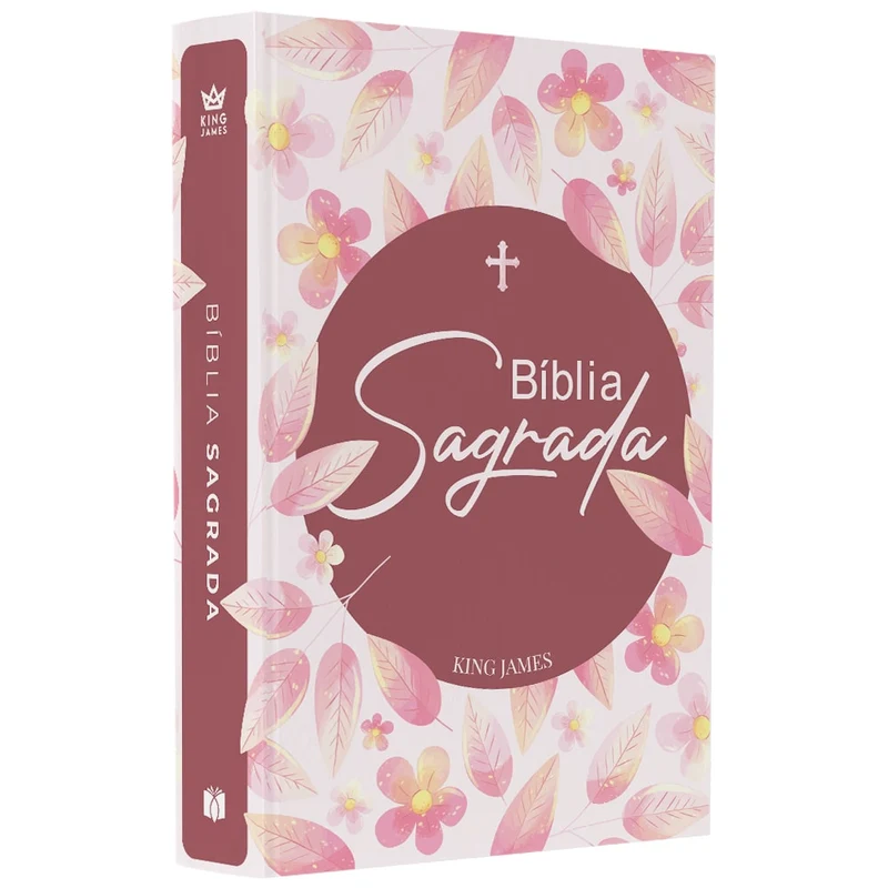 Bíblia Sagrada Flores | King James | Letra Normal | Capa Brochura