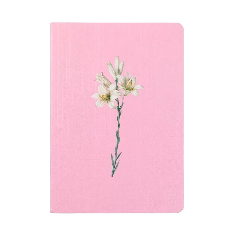 Bloco de Anotações Lírios Rosa | Capa Brochura