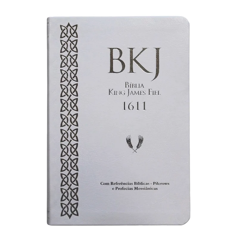 Bíblia King James Fiel 1611 | Concordância e Pilcrows | Capa Luxo Branca