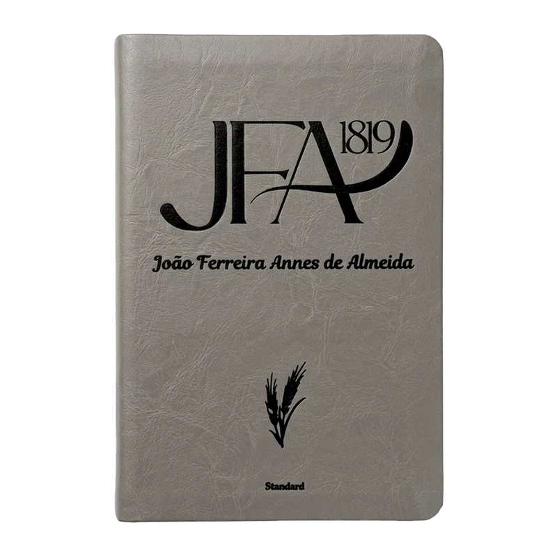 Bíblia Sagrada João Ferreira de Almeida | JFA 1819 | Standard | Letra Grande | Capa Luxo Cinza