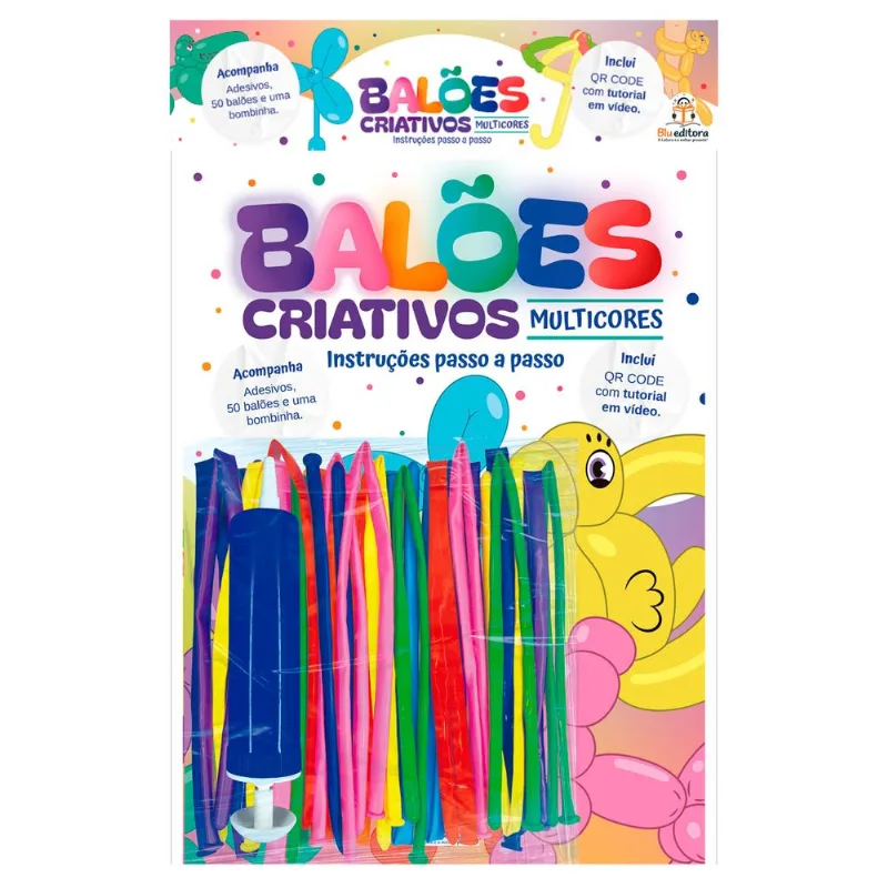 Meu Livro kit de Balões Criativos em Papel Blu Editora