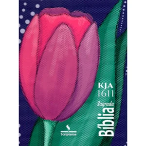 Bíblia King James 1611 Tulipa | Textos e Mapas Coloridos | Espiral