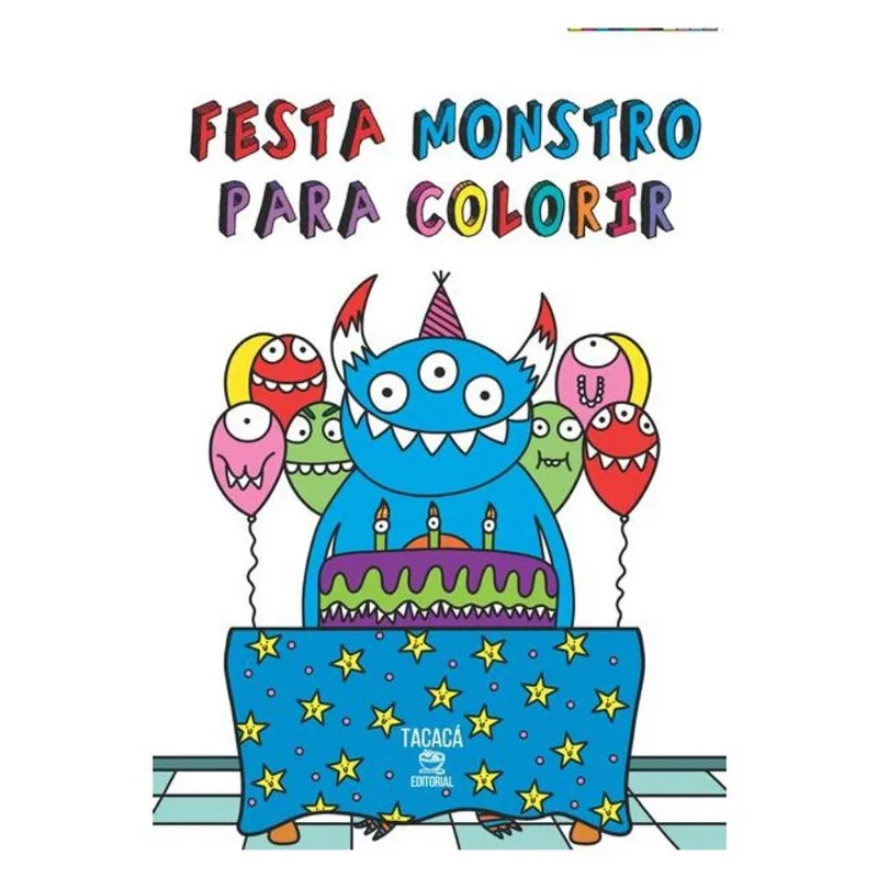 FESTA MONSTRO PARA COLORIR