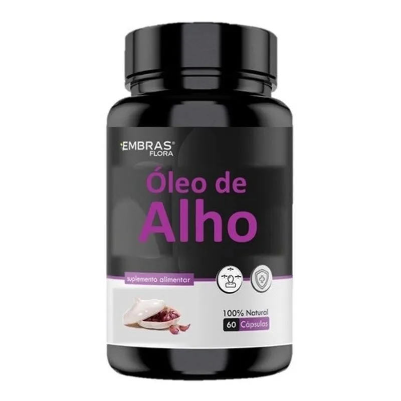 Óleo De Alho 500mg 60 Cápsulas Embrasflora Imunidade
