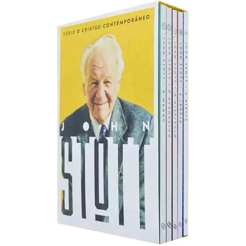 Box O cristao contemporaneo, john stott completo com 5 livros - editora ultimato