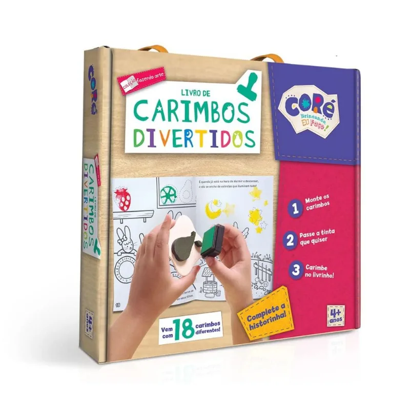 Coleção Fazendo Arte Livro Carimbos Divertidos Toyster 002710