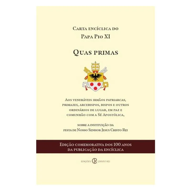 CARTA ENCÍCLICA: QUAS PRIMAS