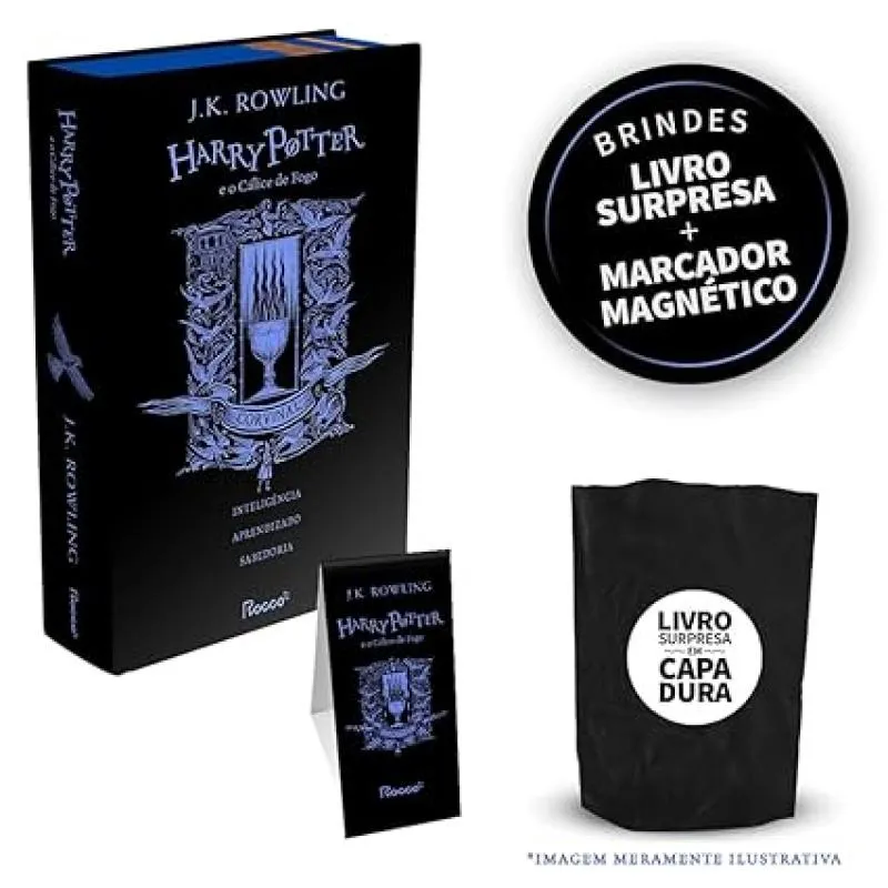 Kit harry potter E O cálice de fogo-corvinal + br