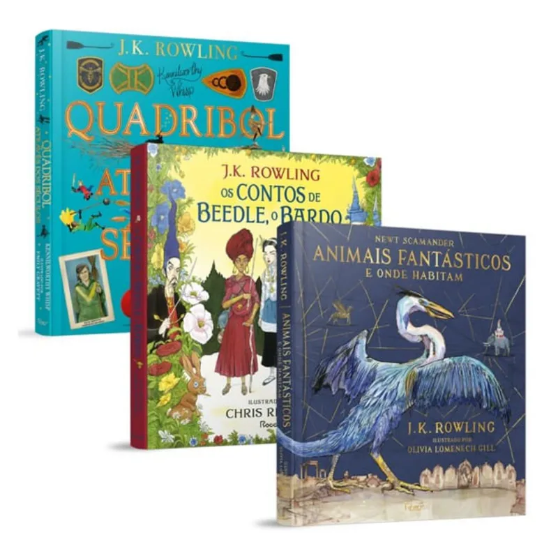 Combo Biblioteca Hogwarts Ilustrado