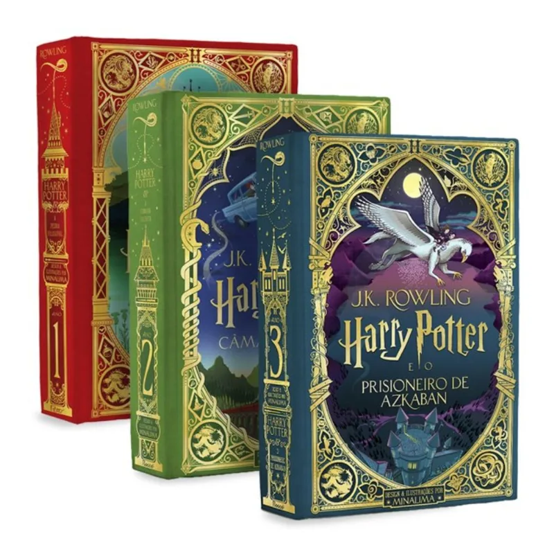 COLEÇÃO HARRY POTTER - EDIÇÕES MINALIMA (3 LIVROS)