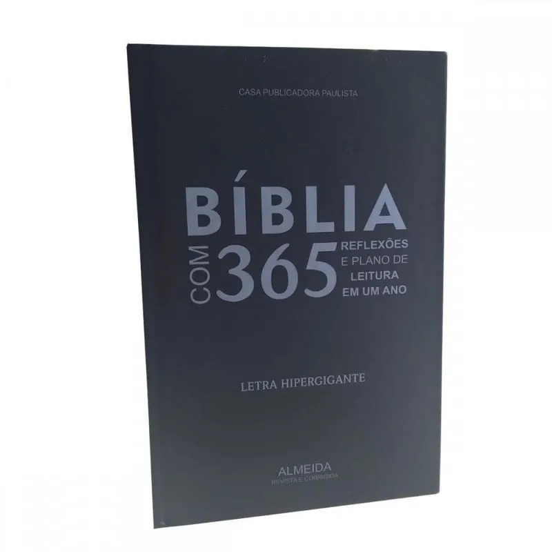 Bíblia Com 365 Reflexões Plano De Leitura Azul Hipergigante