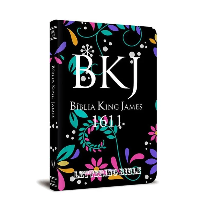 Bíblia King James 1611 Ultrafina Lettering Bible Floral