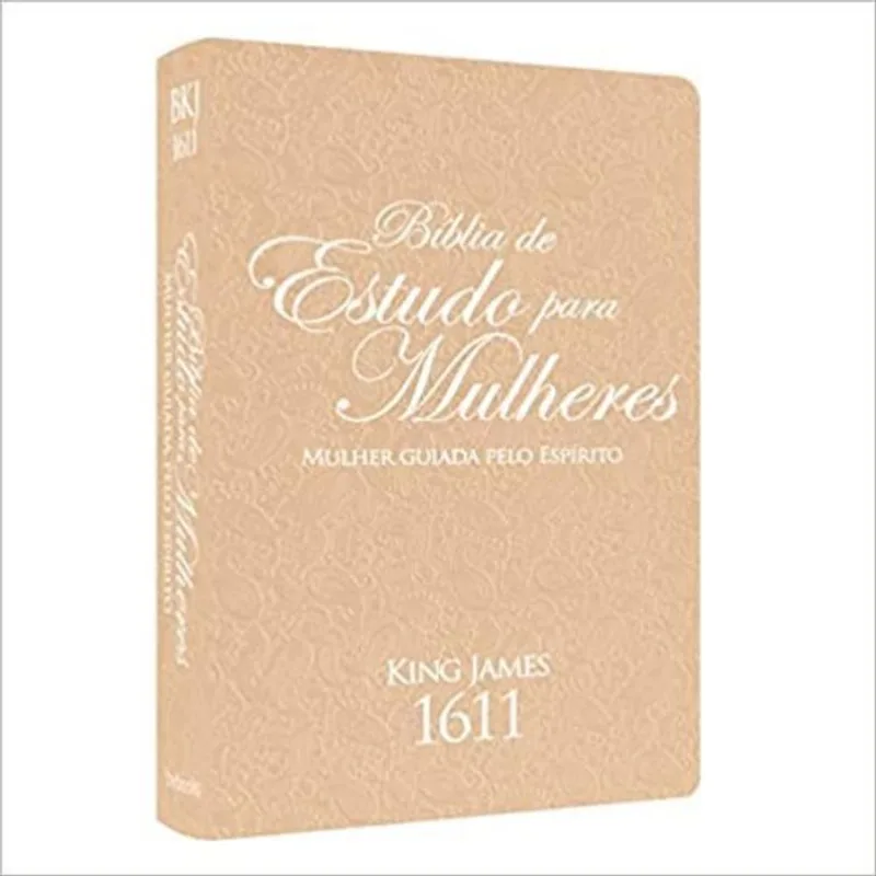 BÍBLIA DE ESTUDO PARA MULHERES - MULHER GUIADA PELO ESPÍRITO - ROSÈ PEACH\BRANCO
